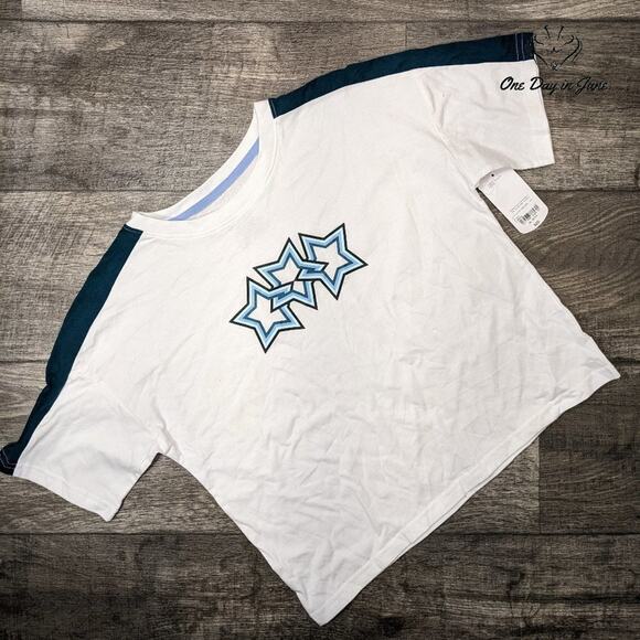 Xersion Round Neck Short Sleeve Graphic T-Shirt Top Size XL (18.5) - Picture 1 of 5